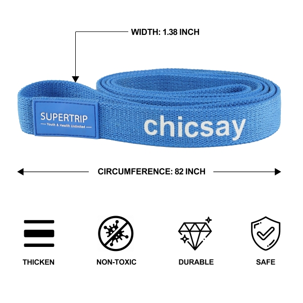 Chicsay Yoga Strap for Stretching Inelastic Soft Polyester Cotton Stretch Out Band for Exercise, Yoga, Pilates and Dance for Men and Women - Image 2